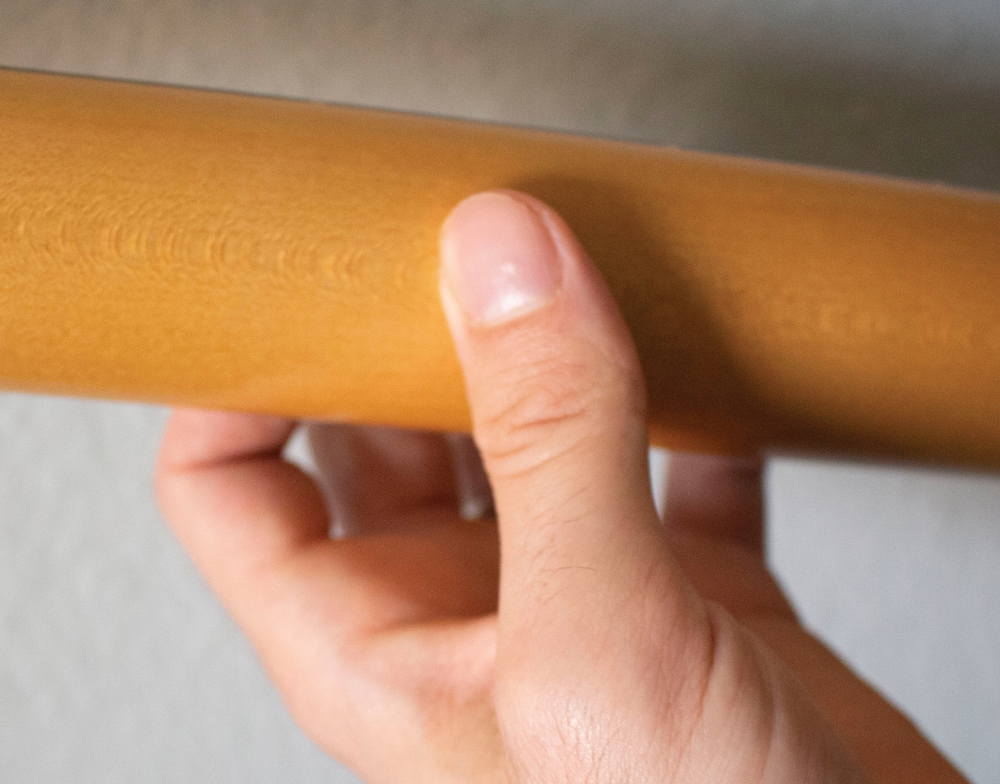 Hand position side view