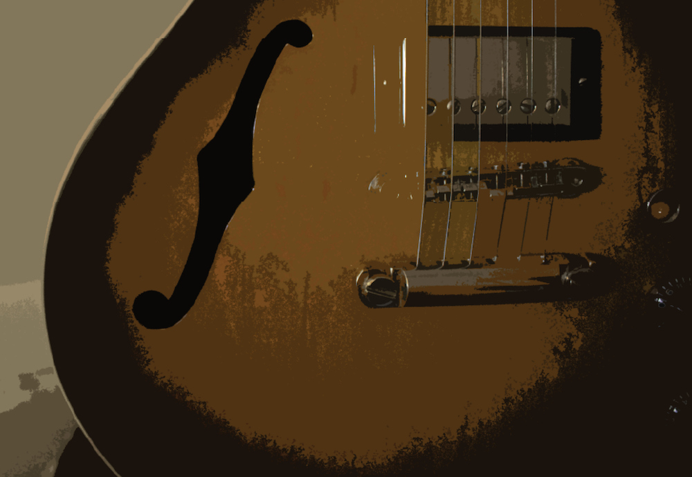 Guitar f-hole