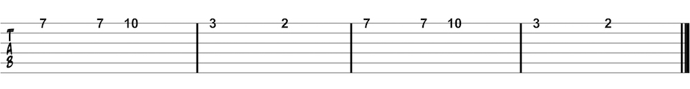 Tablature etude one