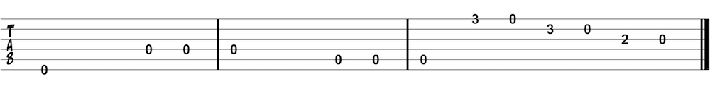Tablature etude two